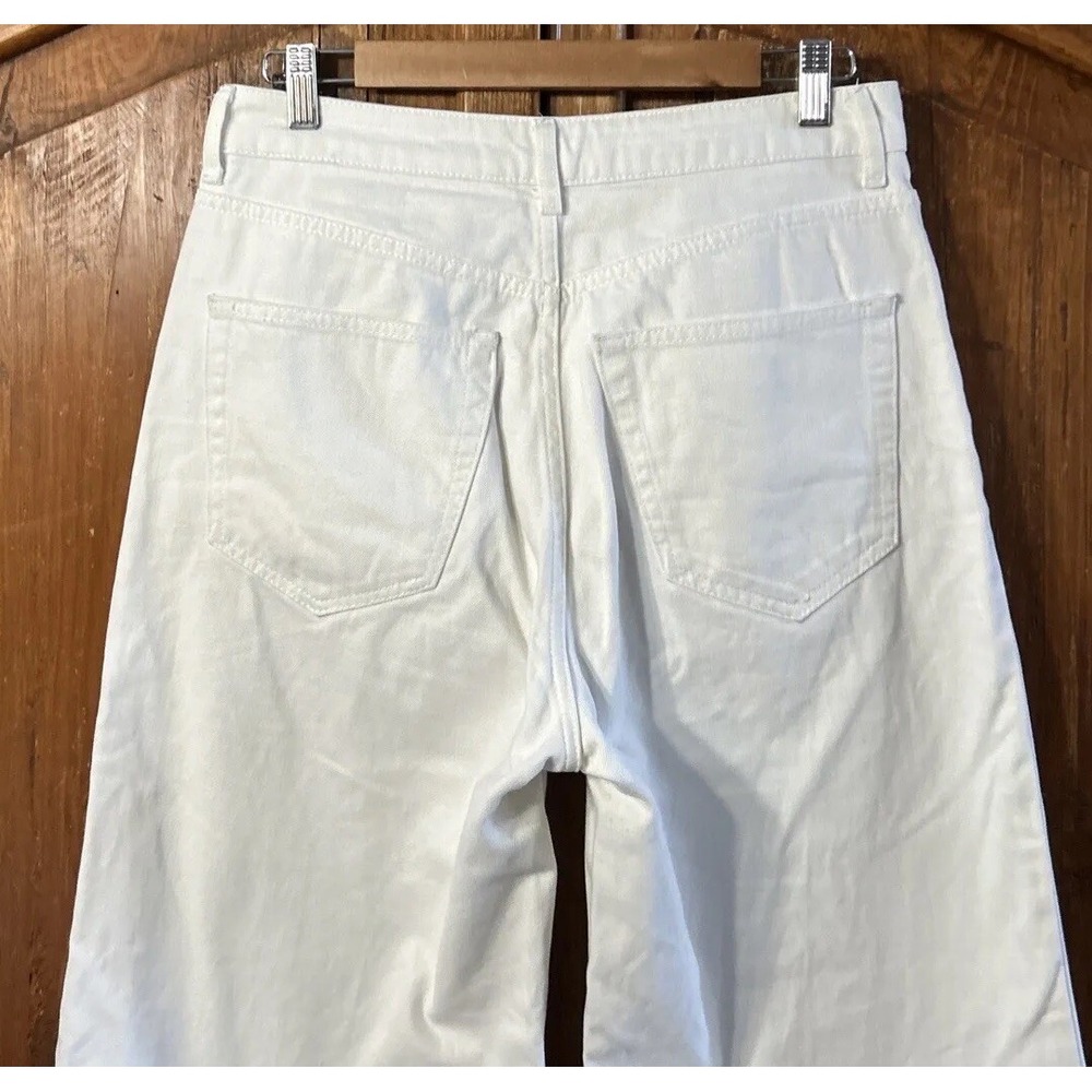 Women's TopShop Moto Wide Leg Crop Jeans Size 30 23" Ins Capris - Picture 5 of 7
